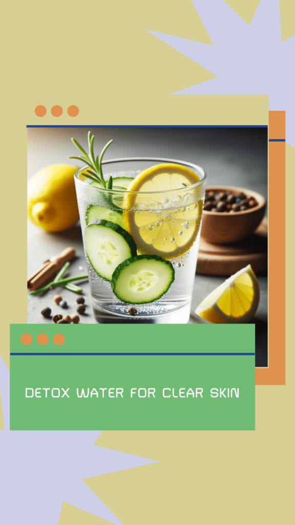 Hydrate your skin with detox water.