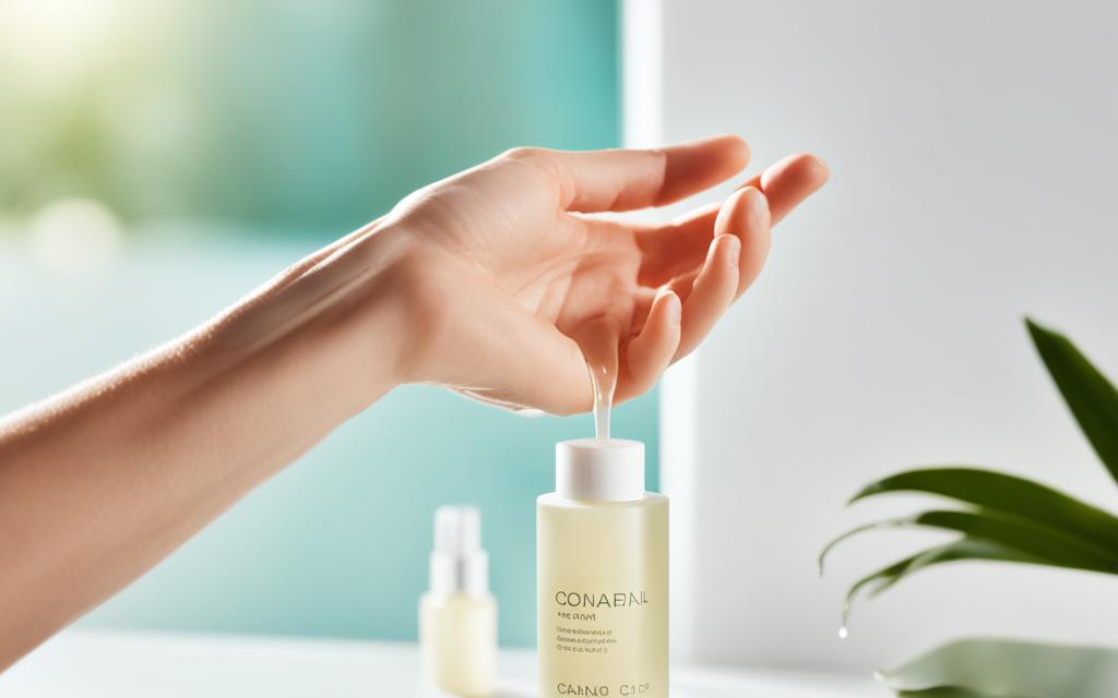 Oil-based cleanser application