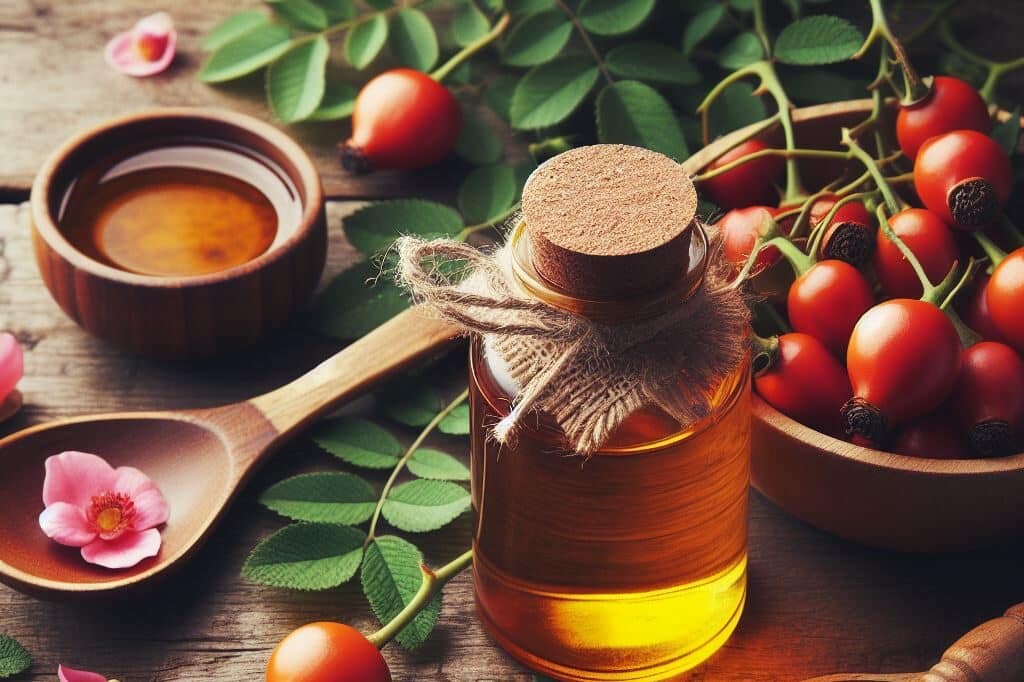 Rosehip Oil for skincare.