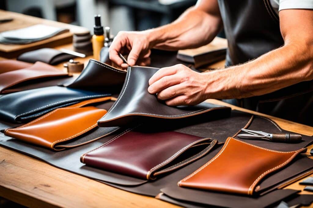 leather crafting techniques for designer purses