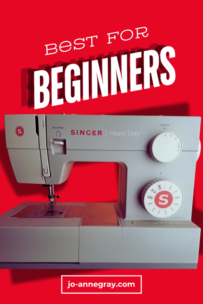 Singer sewing machine for bag making.