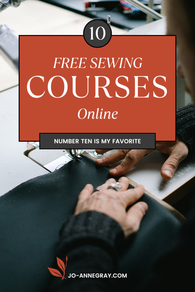 free sewing courses for beginners.