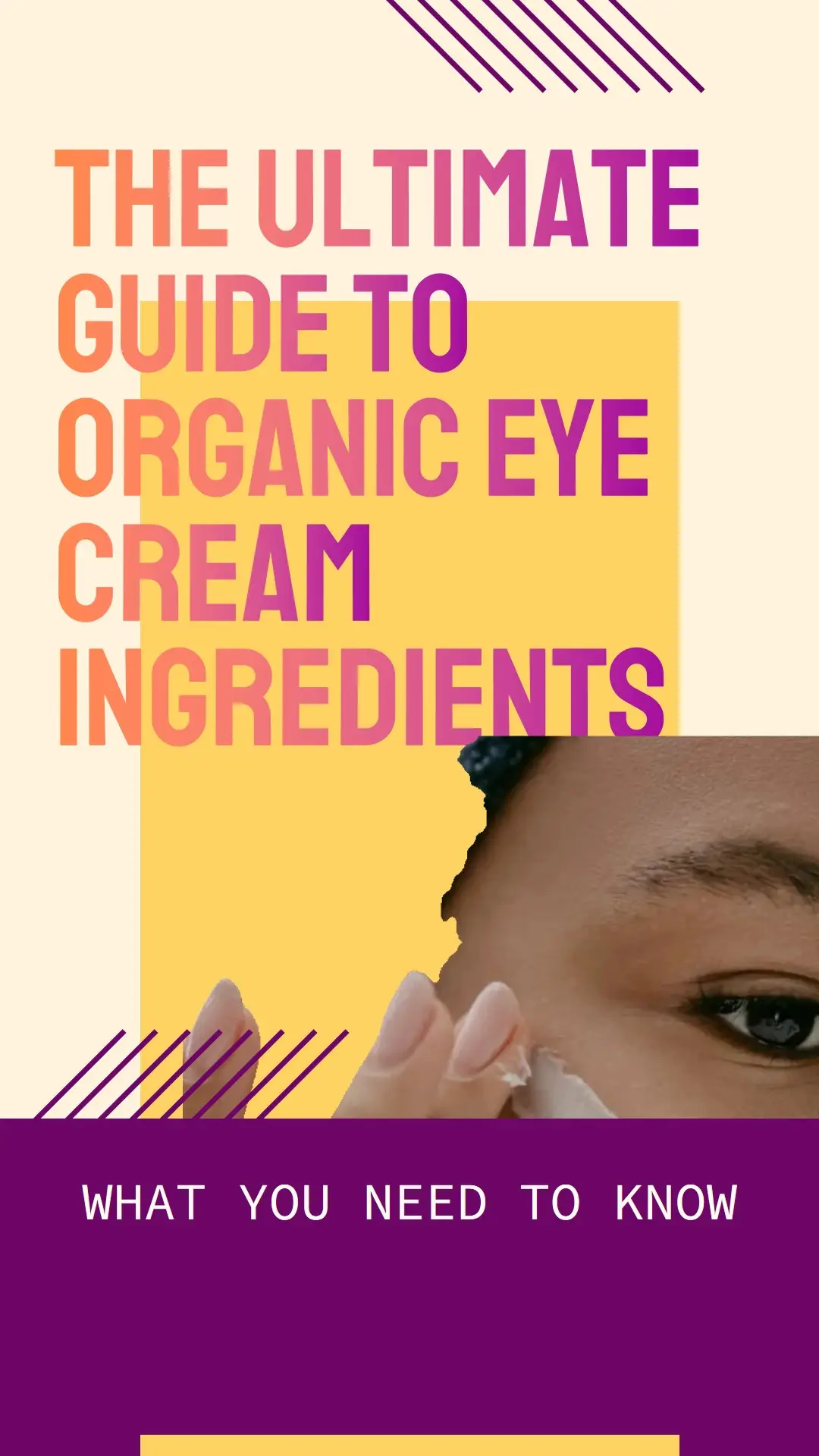 organic eye cream ingredients