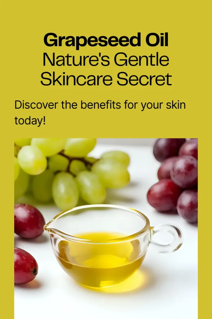 Nature's gentle skincare secret grapeseed oil